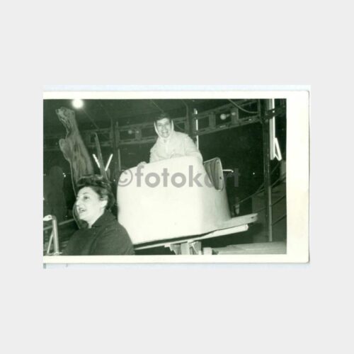 1960 Lunapark Konulu 2 Adet Fotoğraf