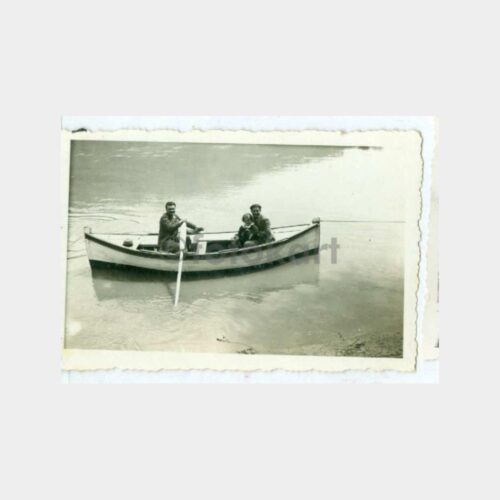 1938 Menemen Gediz Çayı Sandalda Fotoğraf
