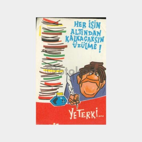 1968 Mizahi Katlamalı Tebrik Kartı