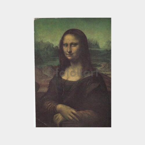 Mona Lisa Tablosu Konulu Kartpostal