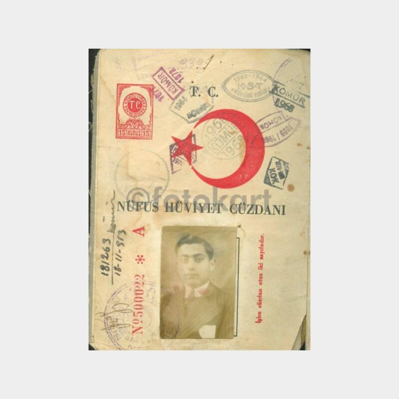 1934 Balya - Nüfüs Cüzdanı (Çok Sayıda Damgalı) - Görsel 3