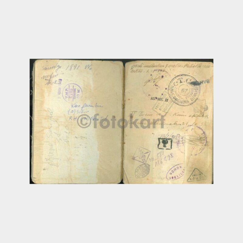 1934 Balya - Nüfüs Cüzdanı (Çok Sayıda Damgalı) - Görsel 2