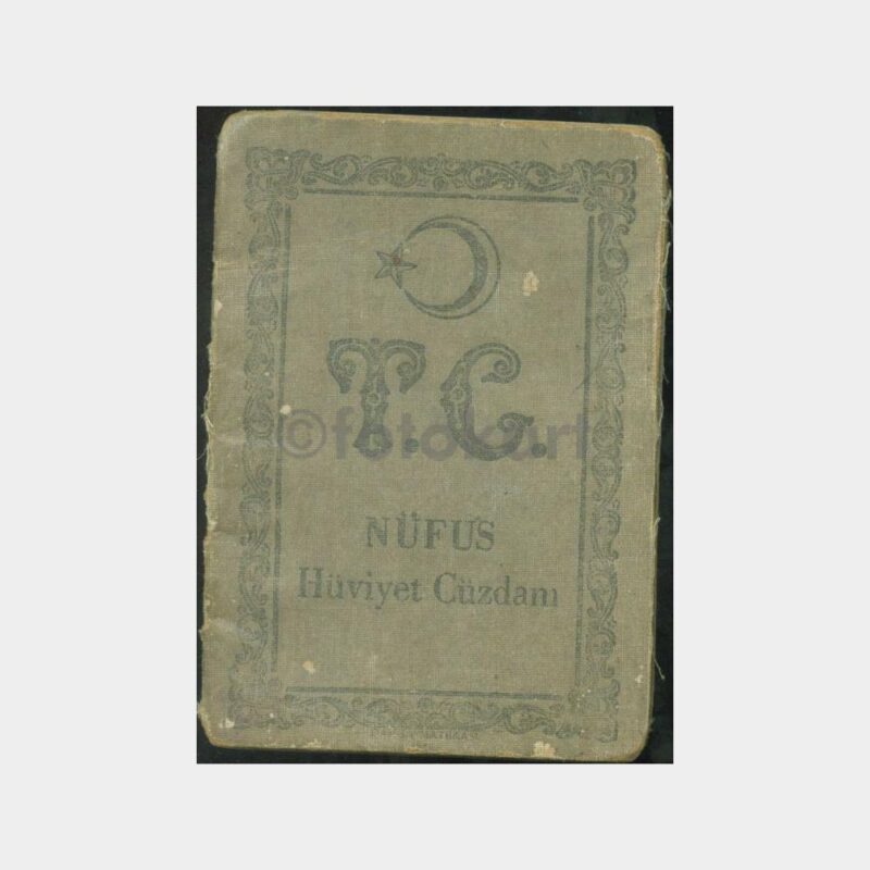 1934 Balya - Nüfüs Cüzdanı (Çok Sayıda Damgalı)