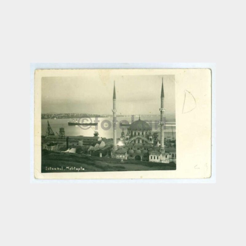 1950 İstanbul Salıpazarı Nusretiye Camii Fotokart