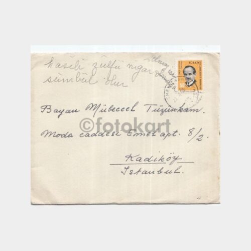 1968 Ankara Emek İşhanı Posta Damgalı Zarf