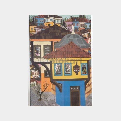Ressam Oya Katoğlu Çizim Tebrik Kartı