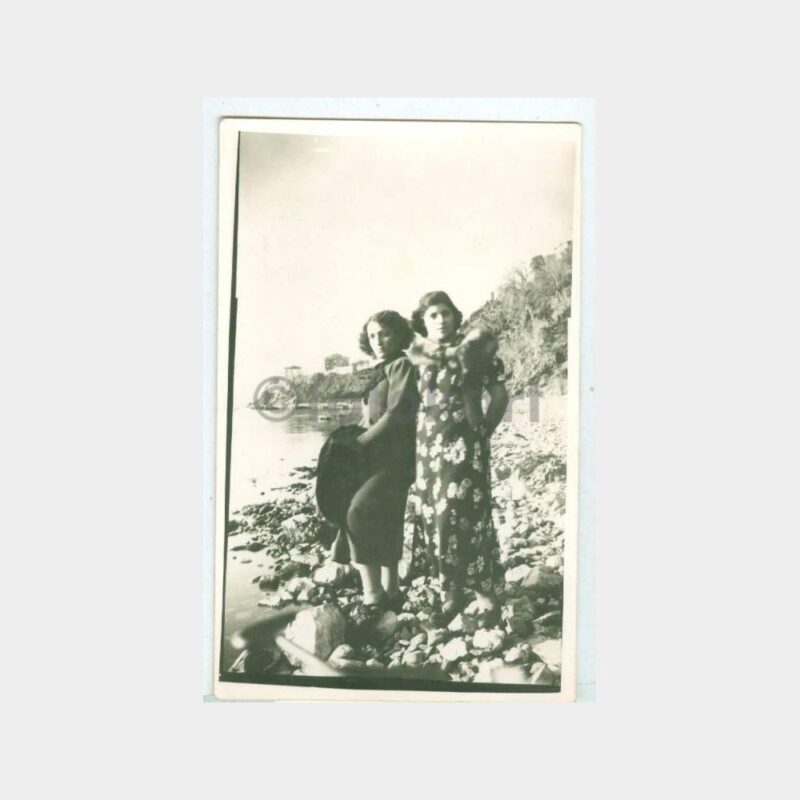 1938 Sahilde Kızlar Görünüş Fotoğraf