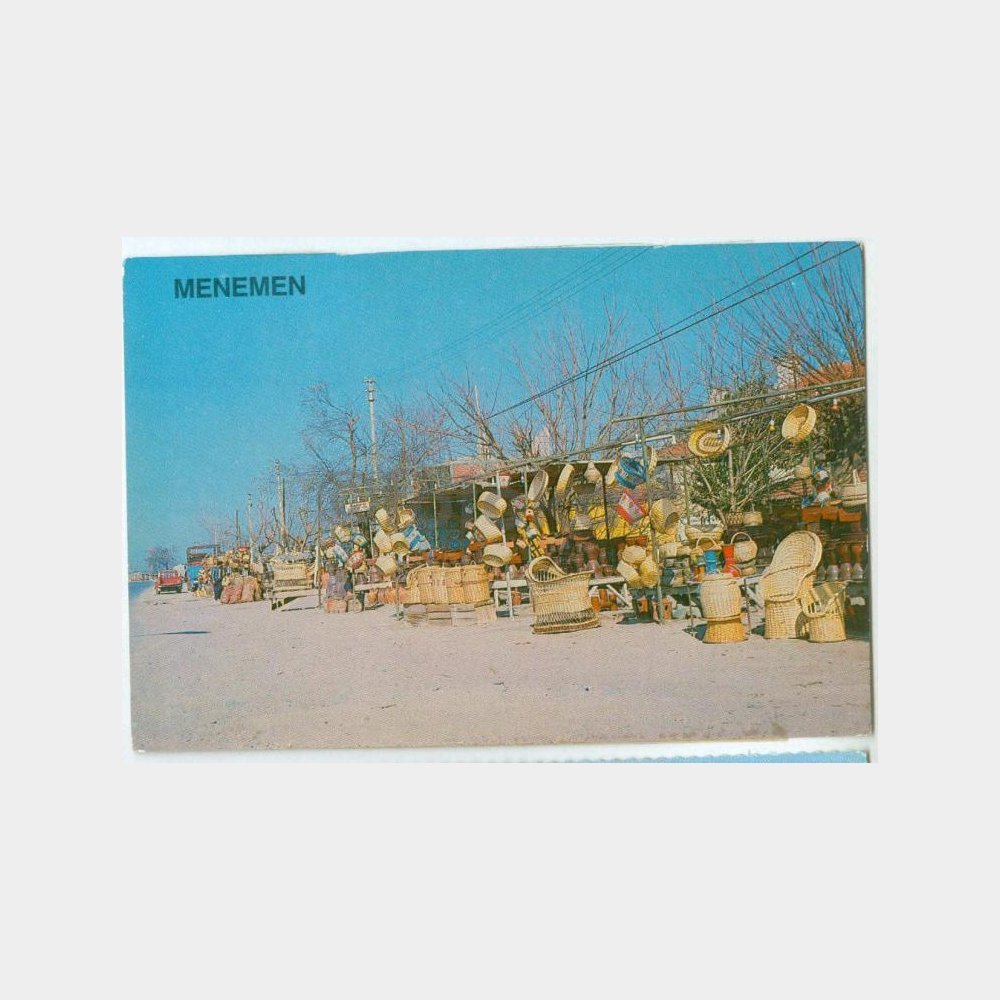 1980 Menemen Yol Kenarı Sepetçiler Kartpostal