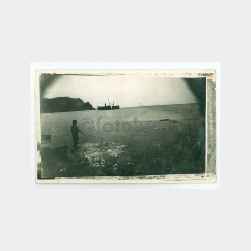 1930 Sahil Kenarı Şilep Görünüşü Fotoğraf
