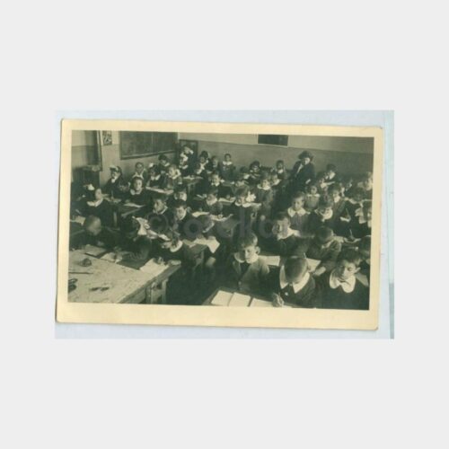 1960 Okul Sınıf Öğrenciler Grup Fotoğraf