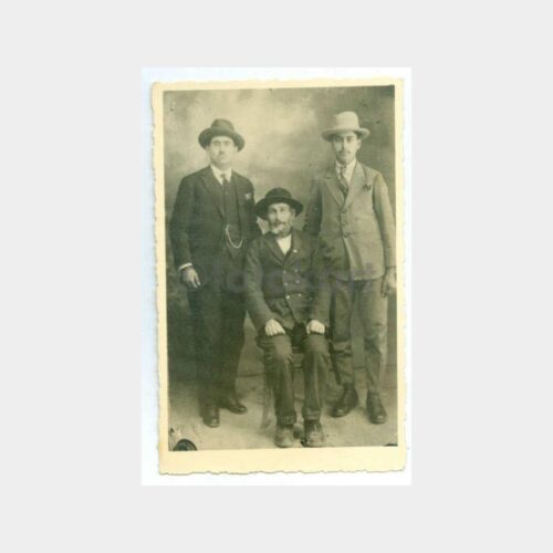 1930 Stüdyo Şapkalı Baylar Görünüş Fotoğraf