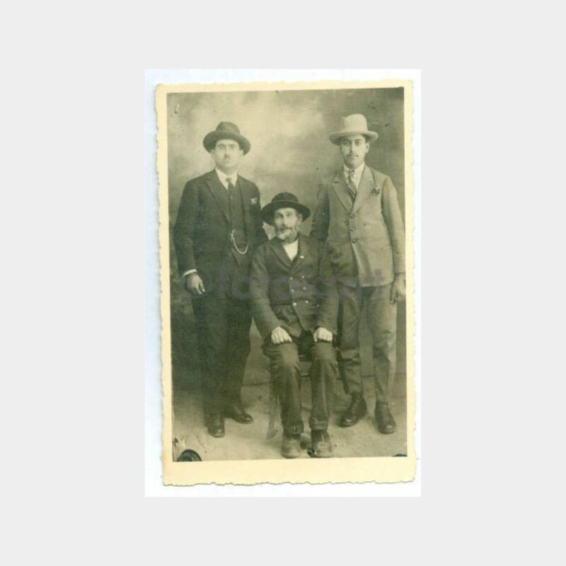 1930 Stüdyo Şapkalı Baylar Görünüş Fotoğraf