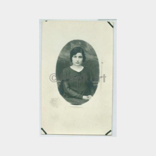 1930 Genç Kız Portre Görünüş Stüdyo Fotoğraf