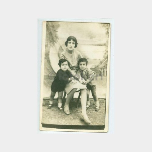 1930 Stüdyo Arka Plan - Çocuklar Fotoğraf