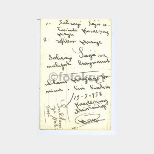 1939 Sultaniye Hatırası Konulu Fotoğraf