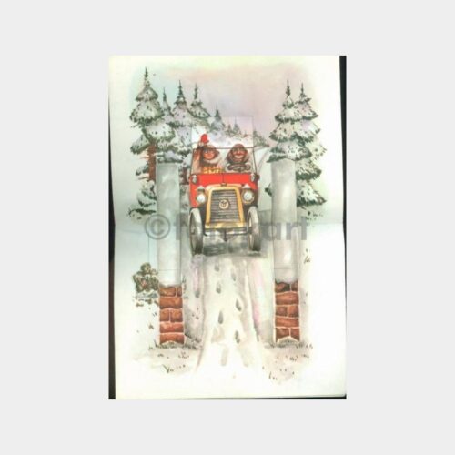 1965 Parçalı Katlamalı Tebrik Kartı