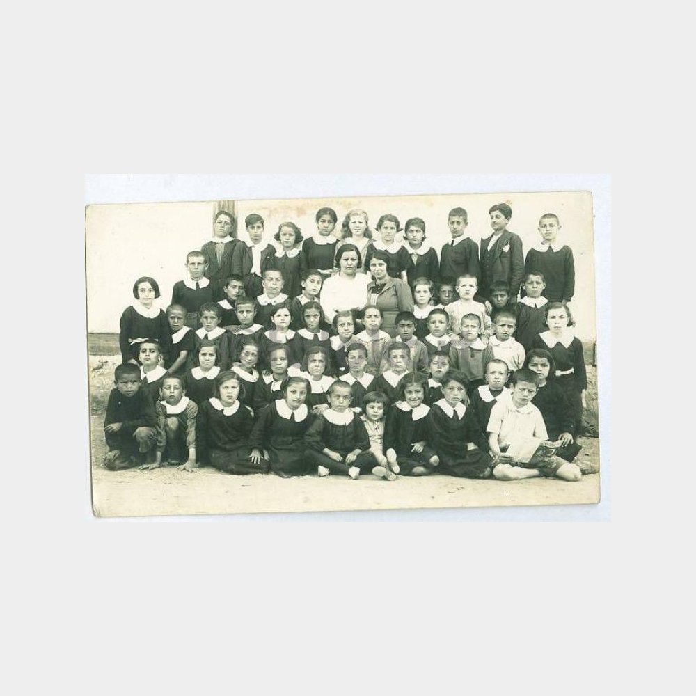 1938 Foto Tevfik - İlkokul Öğrenci Grup Fotoğraf