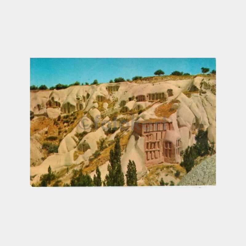 1970 Uçhisar Güvercinlikler Görünüş Kartpostal