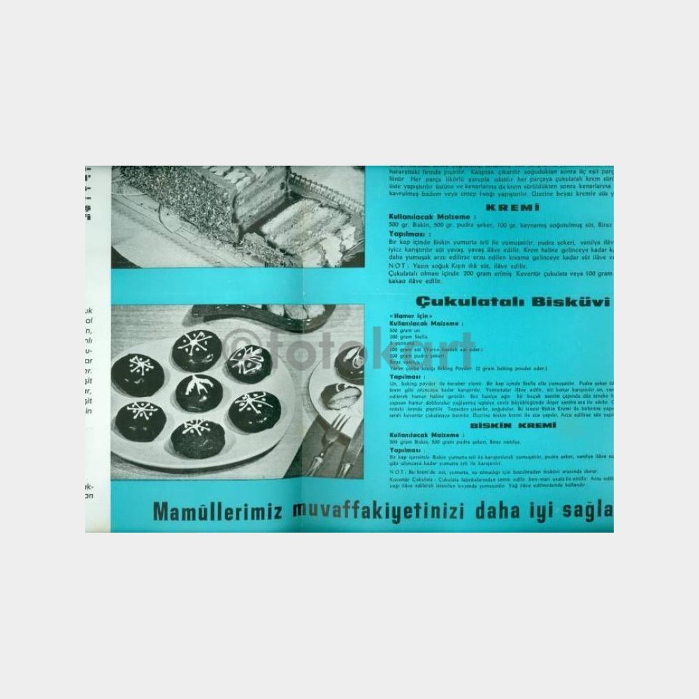 1960 Unilever Yağ - Pasta Tarifi-2 (Unit-Stella) - Görsel 2