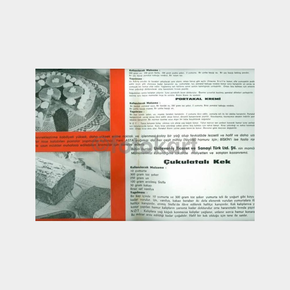 1960 Unilever Yağ - Pasta Tarifi-3 (Unit-Stella) - Görsel 2