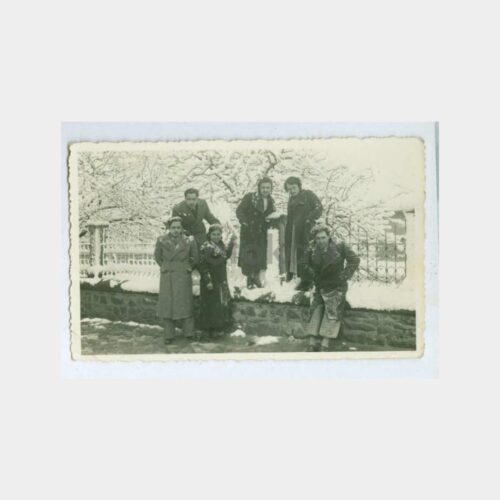 1940 Üniversite Bahçesinde Kış ve Grup Fotoğraf