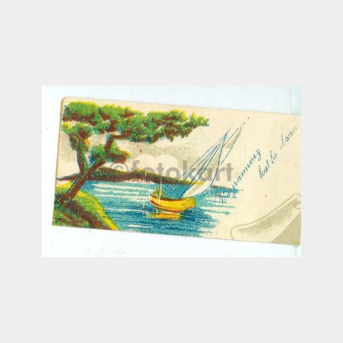 1944 Yelkenli Konulu Tebrik Kartı