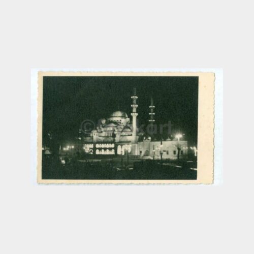 1950 Yeni Cami Gece Görünüşü Fotoğraf