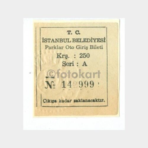 1970 Yıldız Parkı Giriş Bileti (2 Adet)