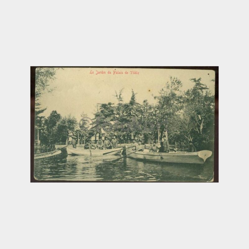1910 Yıldız Sarayı Bahçesi Görünüş Kartpostal
