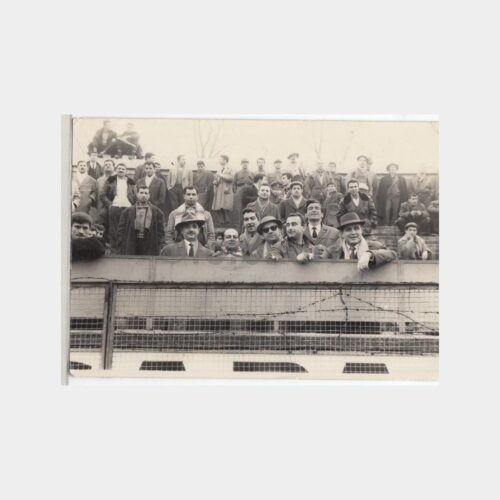 1970 Spor Muhabiri Yusuf Noberi Damgalı Stadyum Seyirciler Fotoğraf