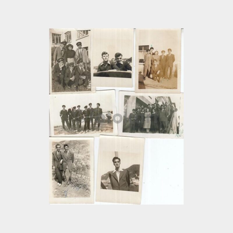 1952 Zonguldak Lisesi Eğitim Hayatı Konulu 7 Adet Fotoğraf