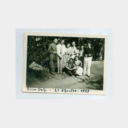 1949 Alemdağ Gezisi Konulu 3 Adet Fotokart