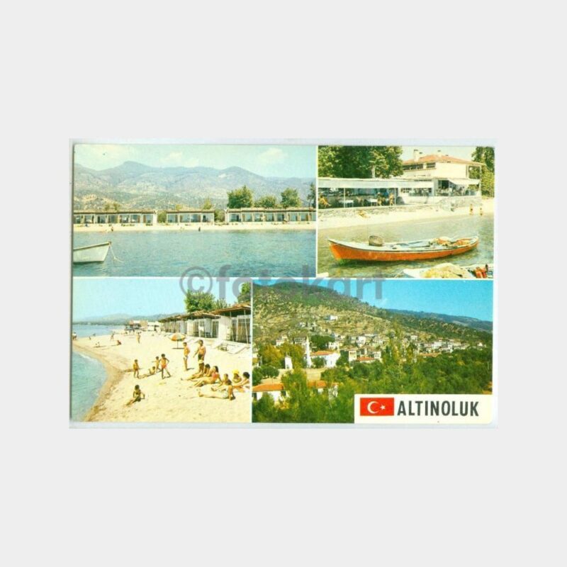 1970 Altınoluk 4 Görünüş Kartpostal