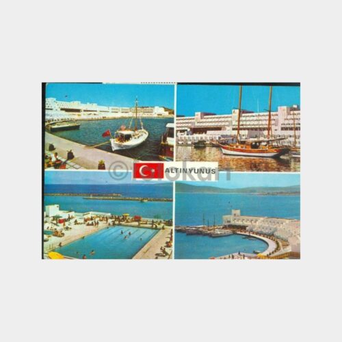 1978 Çeşme Ilıca Damgalı Altınyunus Kartpostal