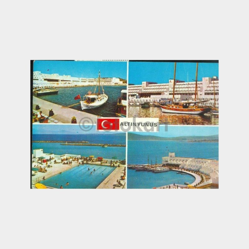 1978 Çeşme Ilıca Damgalı Altınyunus Kartpostal