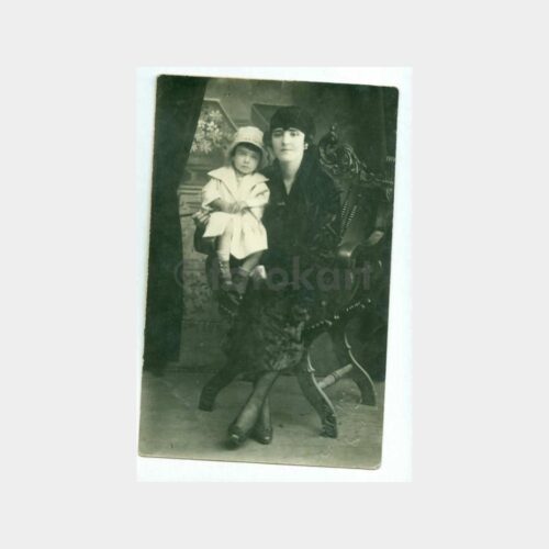 1928 Stüdyo Anne ve Kızı Görünüş Fotoğraf