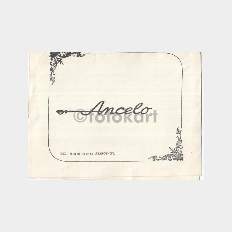 1972 Ataköy Ancelo Restaurant Fotoğraf Kabı