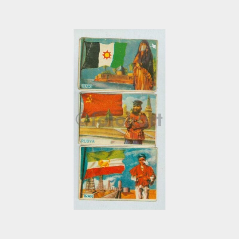 Melek Cikletleri - Ülke Bayrakları Kartı (3 Adet)