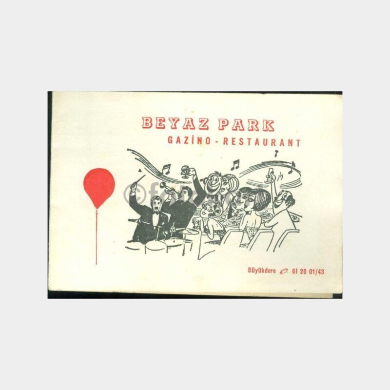 1970 Büyükdere - Beyaz Park Taverna Fotoğraf Kabı