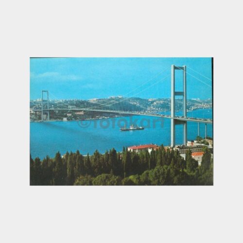 1974 Boğaziçi Köprüsü Görünüş Kartpostal (Büyük Ebat)