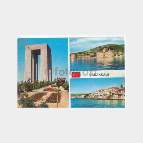 1975 Çanakkale 3 Görünüş Kartpostal