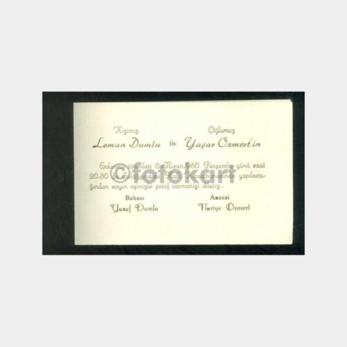 1950 Selağzı Halk Kıraathanesi Davetiyesi