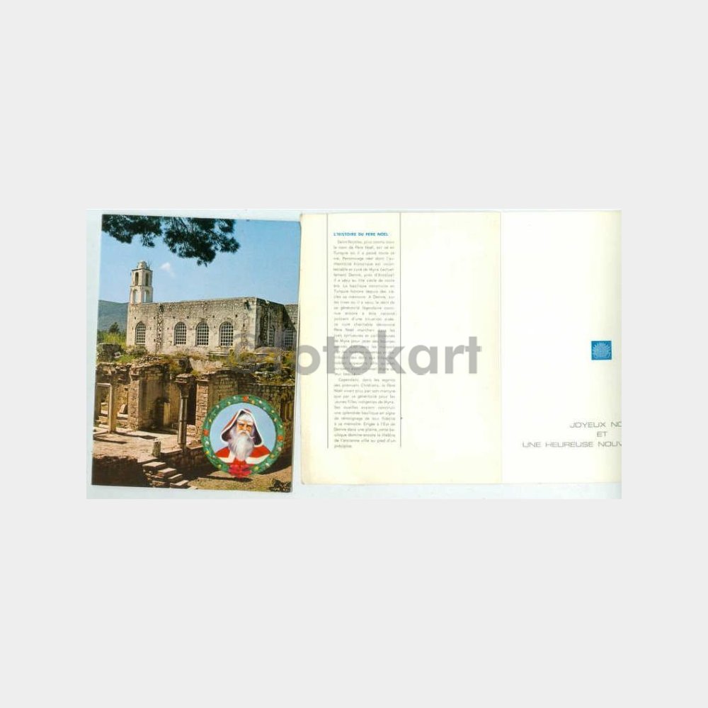 Demre Noel Baba Konulu Tebrik Kartı