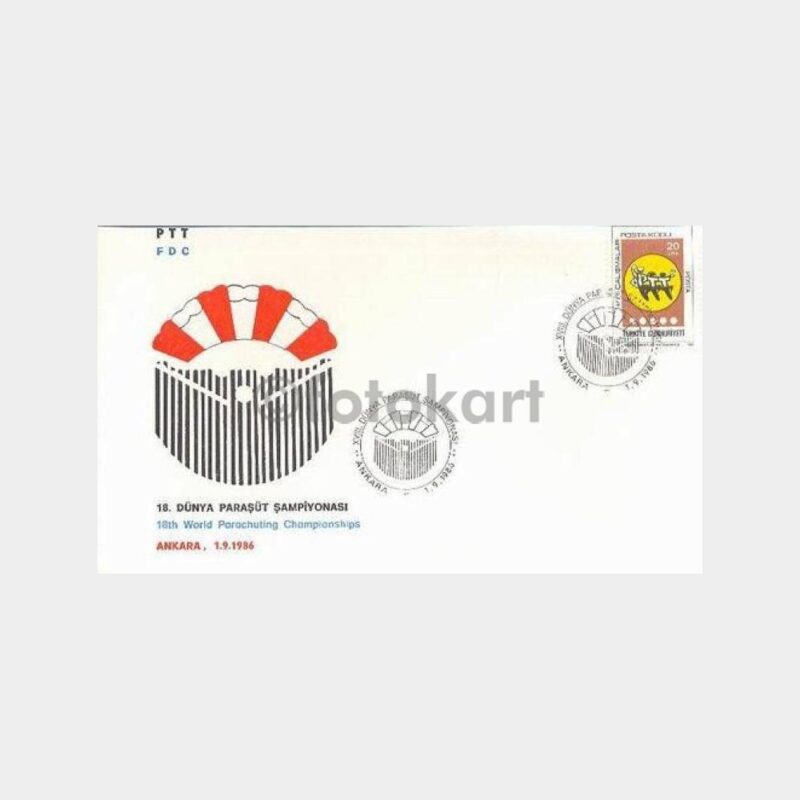 1986 18. Dünya Paraşüt Şampiyonası FDC