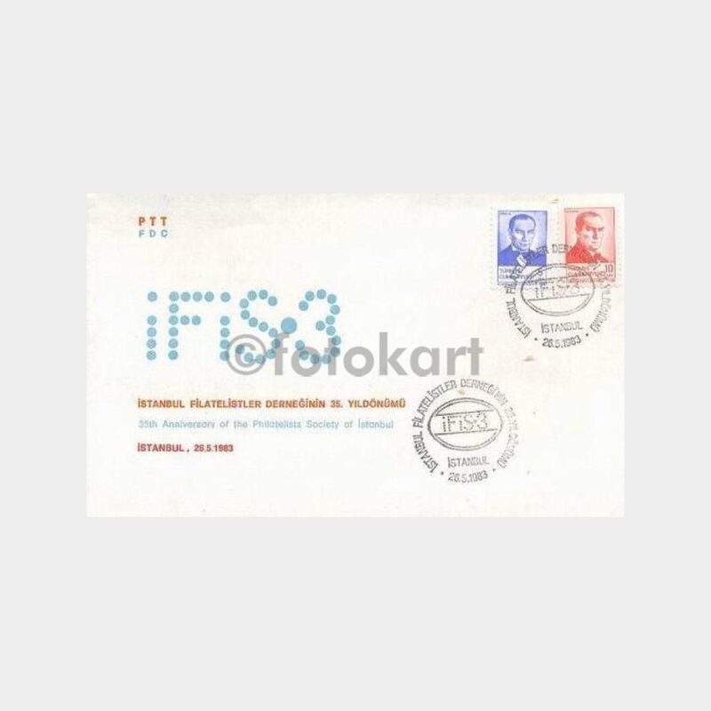 1983 İstanbul Filatelistler Derneği 35. Yıl FDC