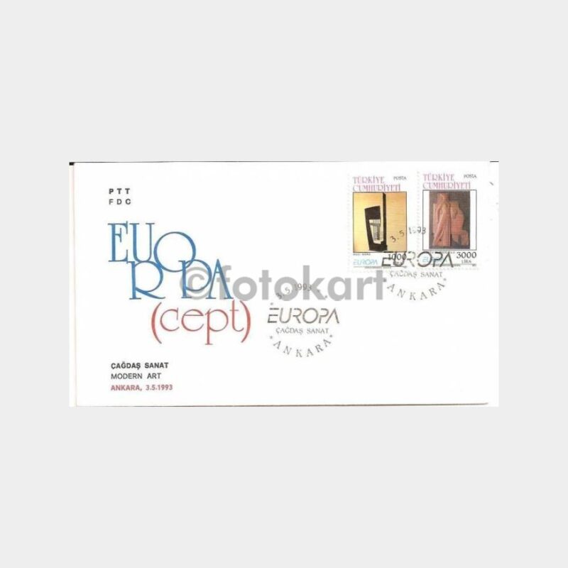 1993 Europa CEPT Çağdaş Sanat FDC