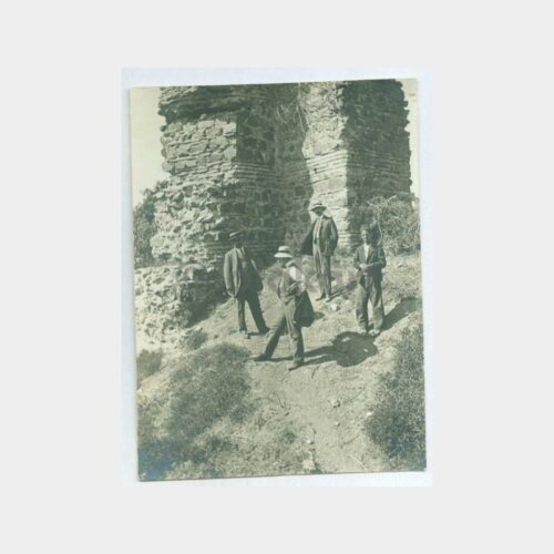 1920 Gezgin Yabancılar Kalede Kartpostal