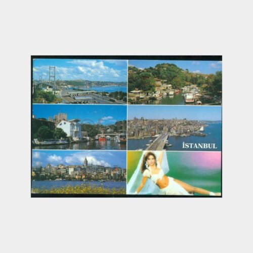 1990 İstanbul Muhtelif Görünüşler Kartpostal