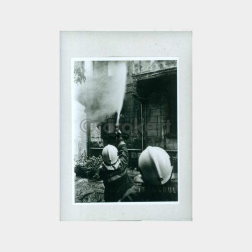 1970 İstanbul İtfaiye ve Yangın Konulu Fotoğraf