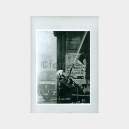 1970 İstanbul İtfaiye ve Yangın Konulu Fotoğraf